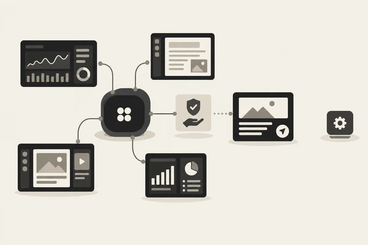 An AI marketing teammate owns a guarded loop from monitoring and drafting to publishing and reporting.