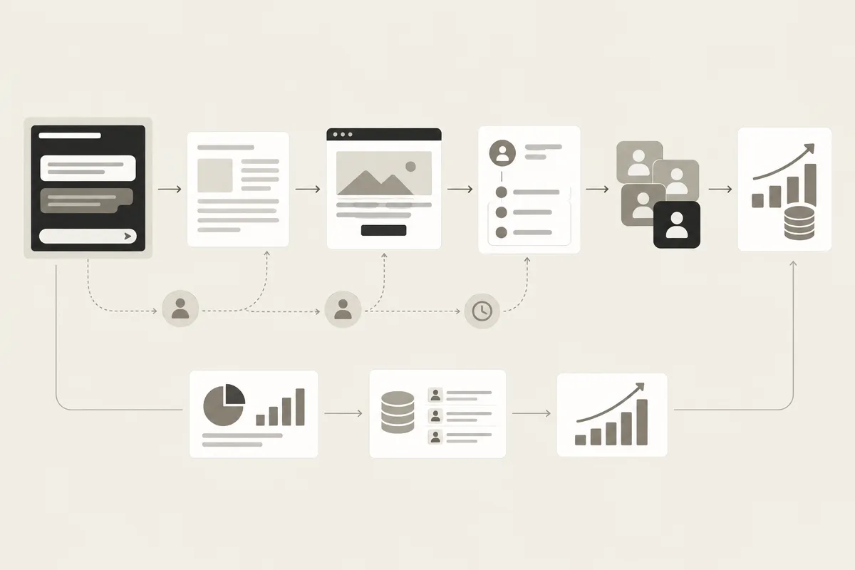 Wordless flow from AI citation to referral, assisted conversion, and influenced pipeline