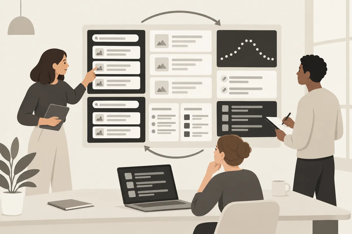 Team editoriale che monitora citazioni, concorrenti e visibilità negli AI Overviews
