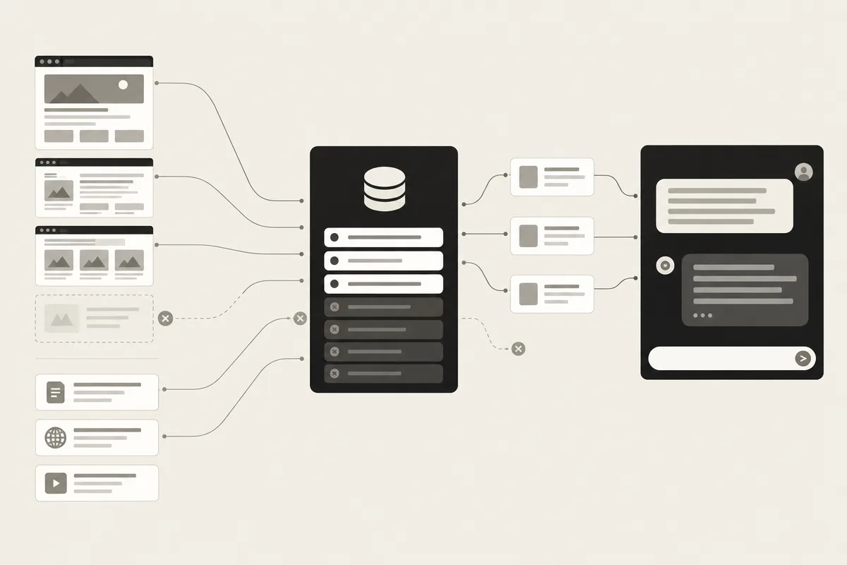 A retrieval diagram shows Bing as the bridge between brand pages and AI chat citations.